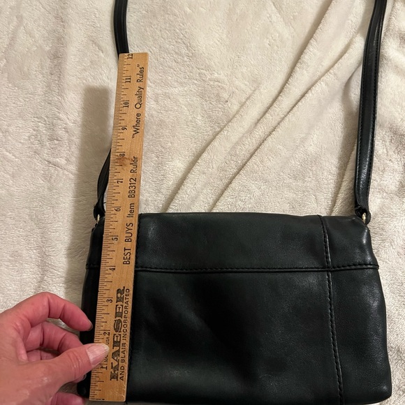 Kate Spade 100% Black Cowhide Leather Crossbody, good condition - Picture 11 of 13